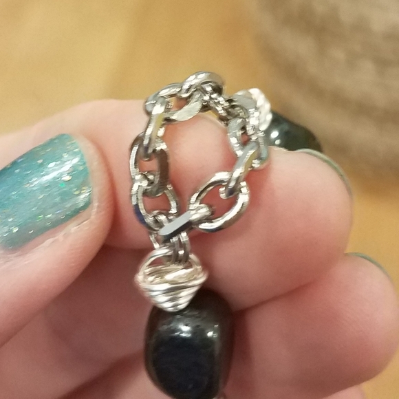 FINAL PRICE Hematite Double Stainless Toggle Skull Bracelet - Picture 9 of 10